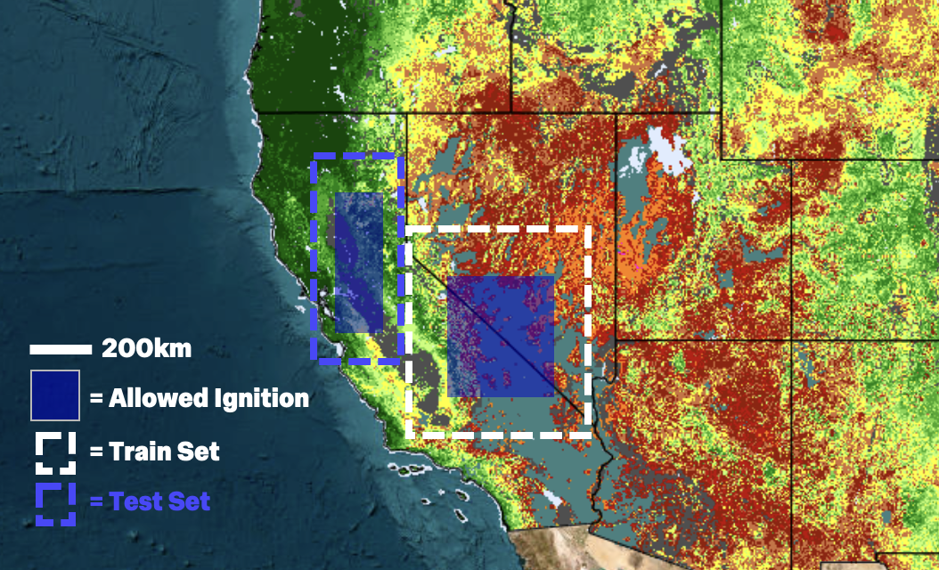 Ignition Areas for Real-World Fuel Model Dataset